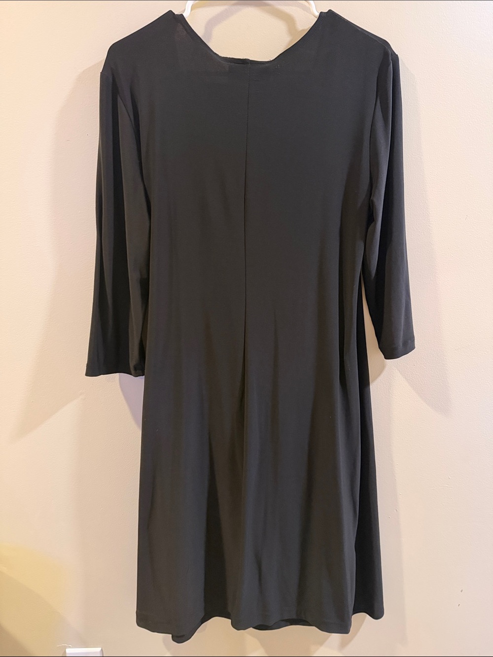 Scarlett Nite Black Long-Sleeve Wrap Dress with Side Knot - Picture 4 of 6